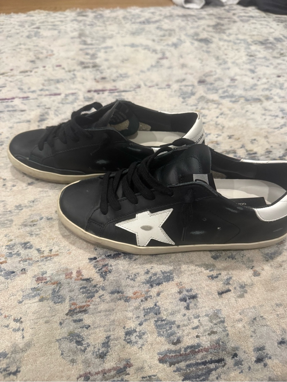 Black Golden Goose Super Star Sneakers